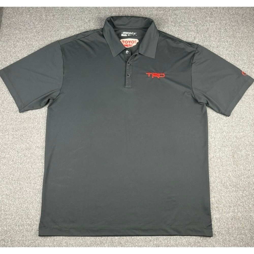 Nike Golf TRD Toyota Racing Development Dri-FIT Polo Shirt Black Mens XL 429439